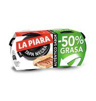 PATE TAPA NEGRA LA PIARA -50%GREIX 73G X 2 UNITATS
