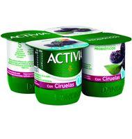 ACTIVIA DESNATAT 0% DANONE AMB PRUNA 4 UNITATS