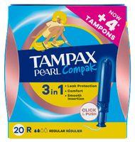 TAMPAX COMPAK PEARL REGULAR 20 UNITATS