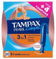 TAMPAX COMPAK PEARL S.PLUS 20 UNITATS