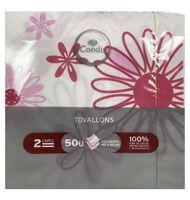 TOVALLONS CONDIS BLANCS DECORATS 40X40 50 UNITATS