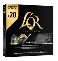 CÁPSULAS CAFÉ L'OR ONYX  NESPRESO 20 UNIDADES