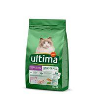 MENJAR GAT ESTERILITZAT ULTIMA BOLES PÈL 1.5 KG