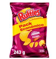 PATATAS RUFFLES JAMONXL 243 G