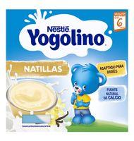POSTRE YOGOLINO NATILLAS SABOR VAINILLA 4 UNIDADES X 100G