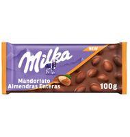 CHOCOLATE MILKA ALMENDRAS ENTERAS 100 G