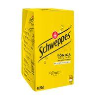 TONICA SCHWEPPES CRISTAL PACK-4 80 CL