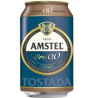 CERVEZA AMSTEL ORO TOSTADA 0,0 LATA 33 CL