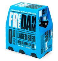 CERVEZA FREE DAMM SIN ALCOHOL 25 CL 6 UNIDADES