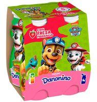 YOGUR BEBER DANONINO BEBEDINO FRESA 4 UNIDADES