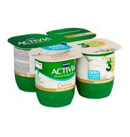 ACTIVIA 0% DANONE CREMOSO VAINILLA 4 UNIDADES