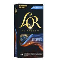 CAPSULAS L'OR COLOMB.DESCAFEINADO 10 UNIDADES