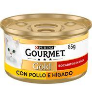 MENJAR GATS GOURMET GO POLL/ FETGE 85 G