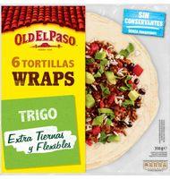 TORTILLAS OLD EL PASO WRAPS 6 UNIDADES 350 G