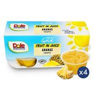 PIÑA DOLE EN SU JUGO PACK 4 X 113 G