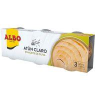 ATÚN CLARO ALBO ACEITE OLIVA 67 G 3 UNIDADES
