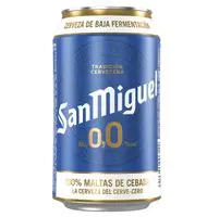 CERVEZA SAN MIGUEL 0,0 LATA 33 CL