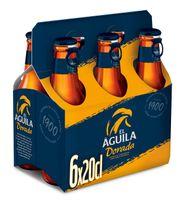 CERVEZA EL AGUILA DORADA 20CL PACK 6 UNIDADES