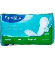 COMPRESA SECRETISIM INCONTINÈNCIA NORMAL 12 UNITATS