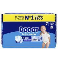 PAÑAL T-7 DODOT BEBE SECO 15+KG 43 UNIDADES